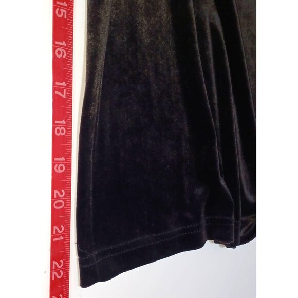 Sno Skins Womens L Velvet Base Layer Black Soft Stretch Apres Ski Winter Lodge - Picture 5 of 6